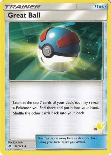 Great Ball - 119/149 (#29 Pikachu Stamped), Battle Academy 119/149