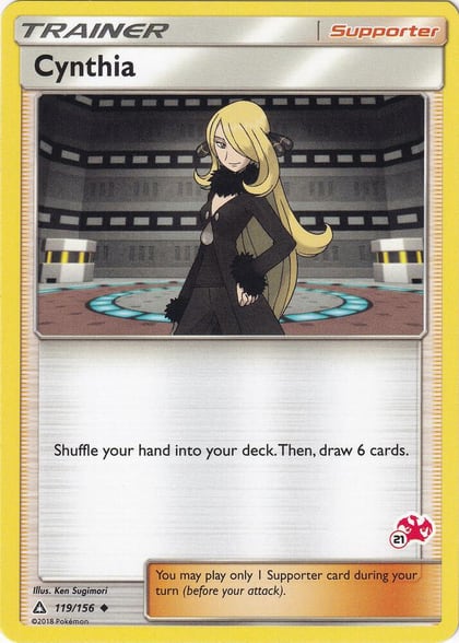 Cynthia - 119/156 (#21 Charizard Stamped), Battle Academy 119/156