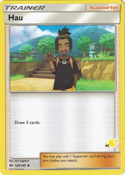Hau - 120/149 (#42 Pikachu Stamped), Battle Academy 120/149