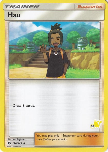 Hau - 120/149 (#54 Pikachu Stamped), Battle Academy 120/149