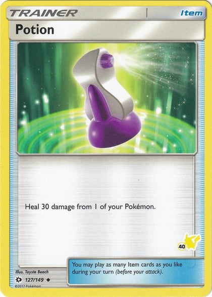 Potion - 127/149 (#40 Pikachu Stamped), Battle Academy 127/149