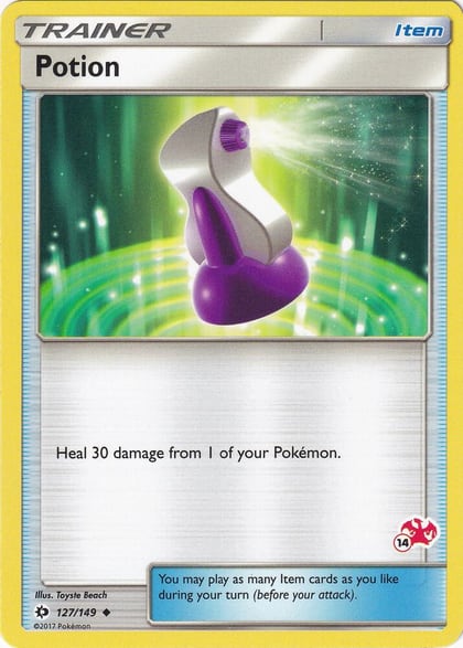 Potion - 127/149 (#14 Charizard Stamped), Battle Academy 127/149