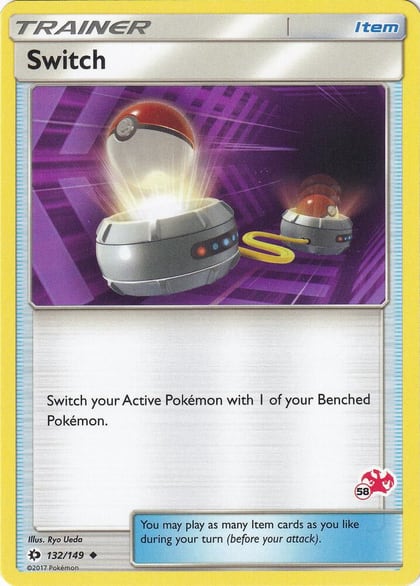 Switch - 132/149 (#58 Charizard Stamped), Battle Academy 132/149