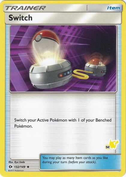Switch - 132/149 (#52 Pikachu Stamped), Battle Academy 132/149