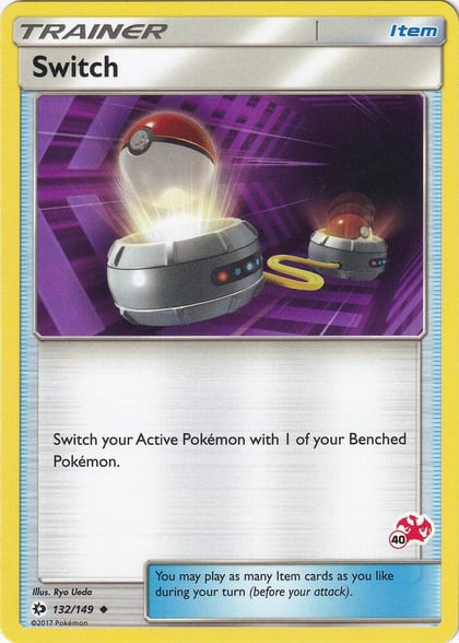 Switch - 132/149 (#40 Charizard Stamped), Battle Academy 132/149