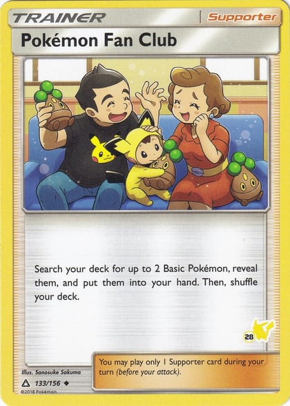 Pokemon Fan Club - 133/156 (#28 Pikachu Stamped), Battle Academy 133/156