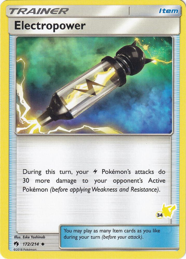 Electropower - 172/214 (#34 Pikachu Stamped), Battle Academy 172/214