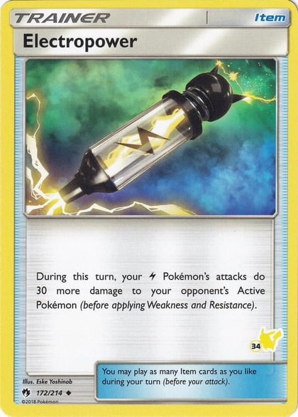 Electropower - 172/214 (#34 Pikachu Stamped), Battle Academy 172/214