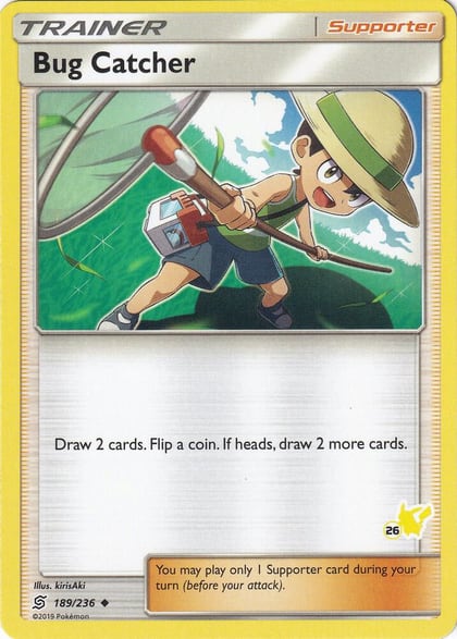 Bug Catcher - 189/236 (#26 Pikachu Stamped), Battle Academy 189/236