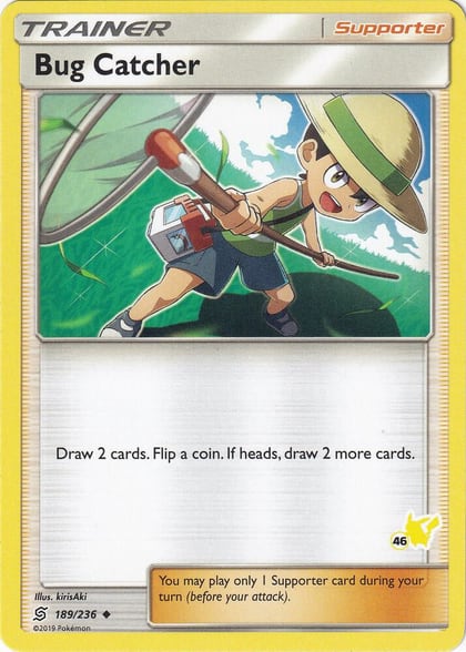 Bug Catcher - 189/236 (#46 Pikachu Stamped), Battle Academy 189/236