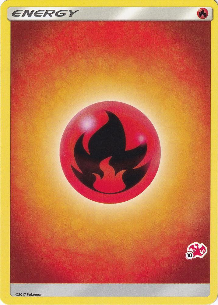 Fire Energy (#10 Charizard Stamped), Battle Academy P219036