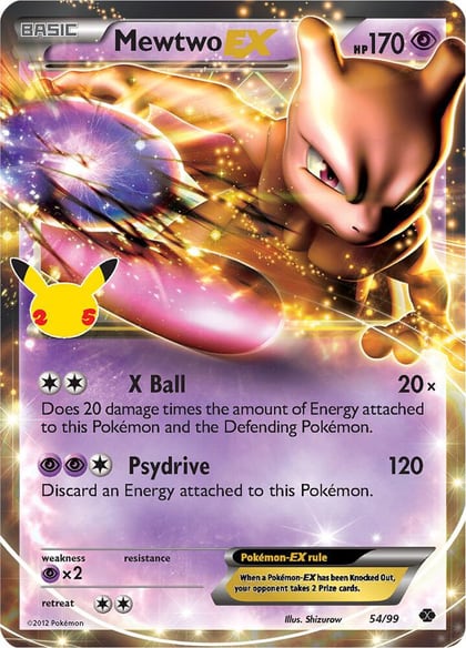 Mewtwo EX, Celebrations: Classic Collection 54/99