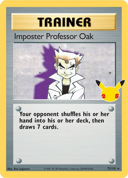 Imposter Professor Oak, Celebrations: Classic Collection 73/102
