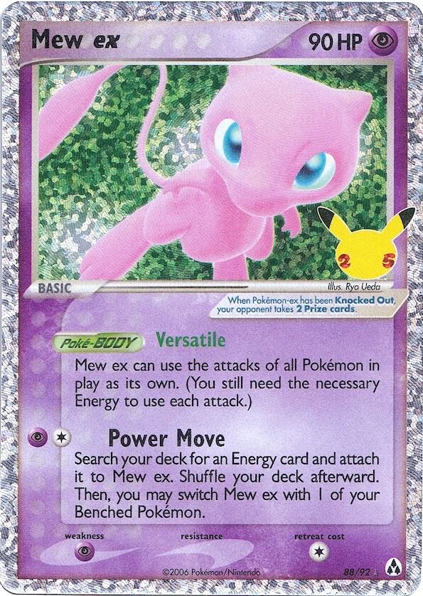 Mew ex, Celebrations: Classic Collection 88/92