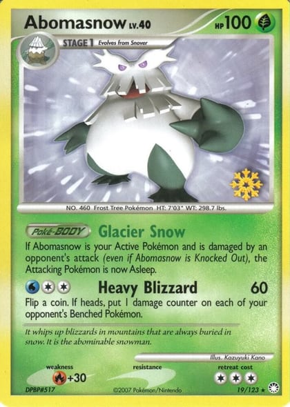 Abomasnow - 19/123, Countdown Calendar Promos 019/123