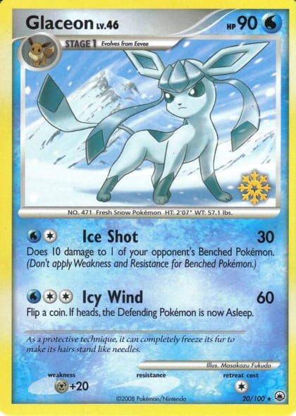 Glaceon - 20/100, Countdown Calendar Promos 020/100