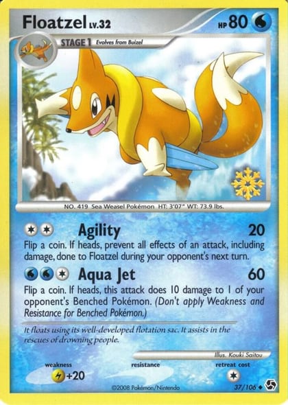 Floatzel - 37/106, Countdown Calendar Promos 037/106