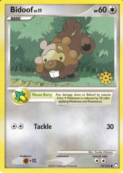 Bidoof - 73/123, Countdown Calendar Promos 073/123
