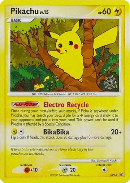Pikachu - DP16, Countdown Calendar Promos DP16