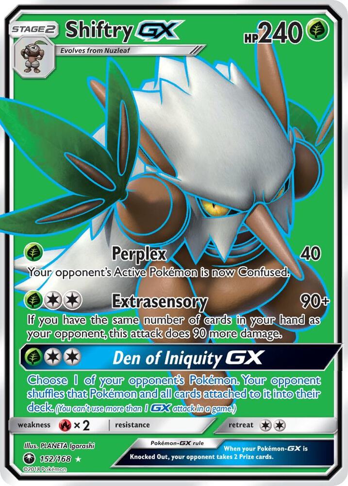 Shiftry GX (Full Art), SM - Celestial Storm 152/168