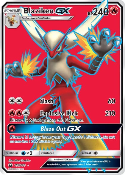 Blaziken GX (Full Art), SM - Celestial Storm 153/168