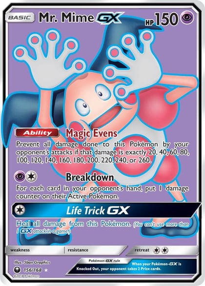 Mr. Mime GX (Full Art), SM - Celestial Storm 156/168
