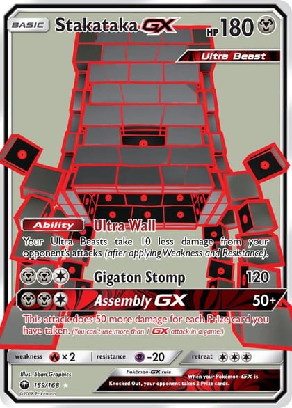 Stakataka GX (Full Art), SM - Celestial Storm 159/168