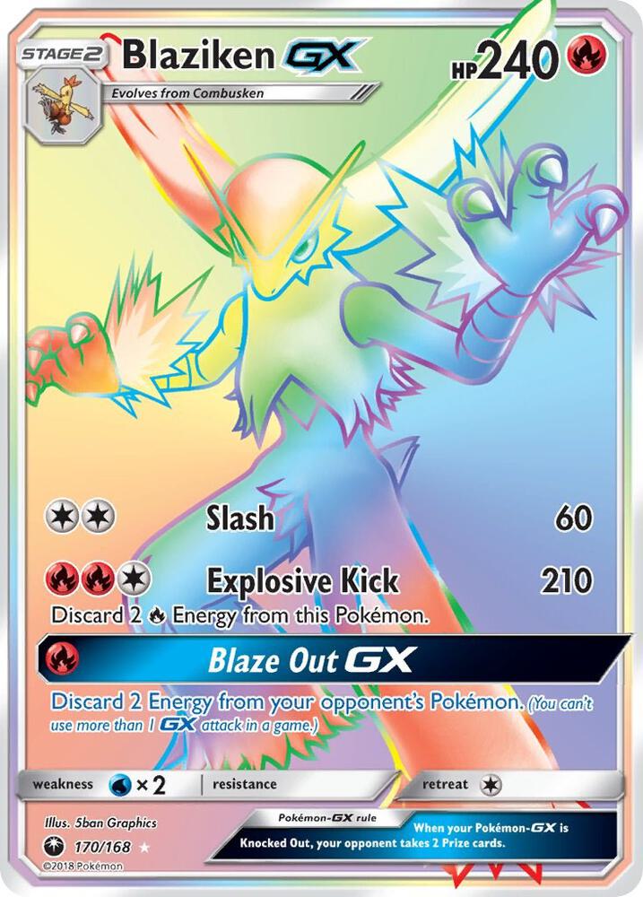 Blaziken GX (Secret), SM - Celestial Storm 170/168