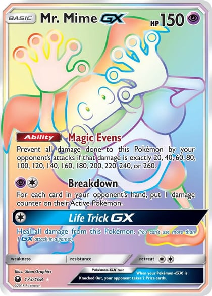 Mr. Mime GX (Secret), SM - Celestial Storm 173/168