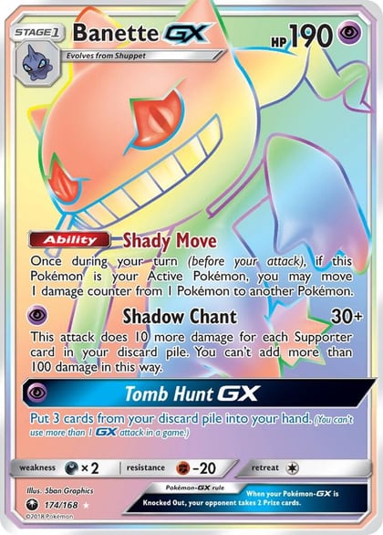 Banette GX (Secret), SM - Celestial Storm 174/168