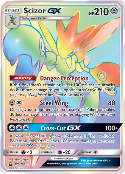Scizor GX (Secret), SM - Celestial Storm 175/168
