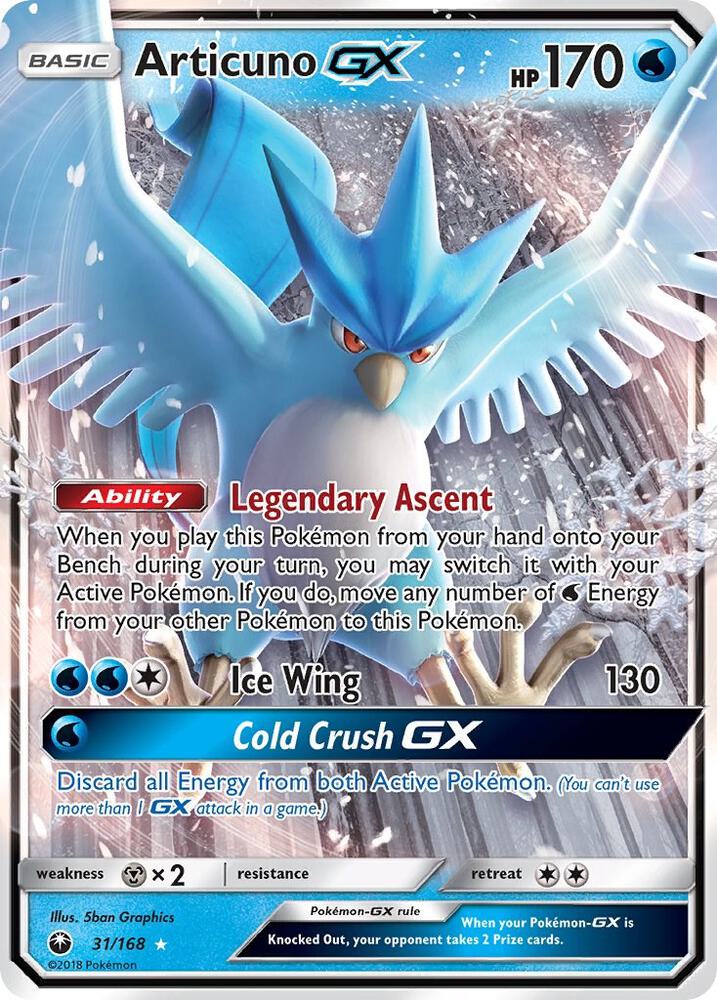 Articuno GX, SM - Celestial Storm 31/168