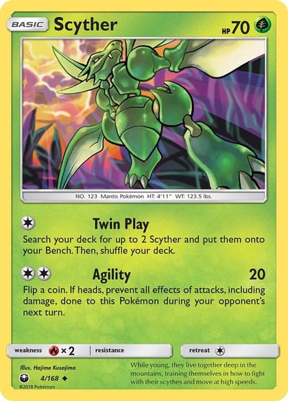 Scyther, SM - Celestial Storm 4/168
