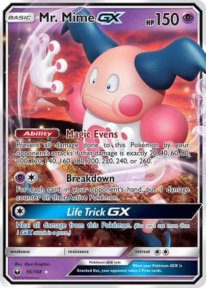 Mr. Mime GX, SM - Celestial Storm 56/168