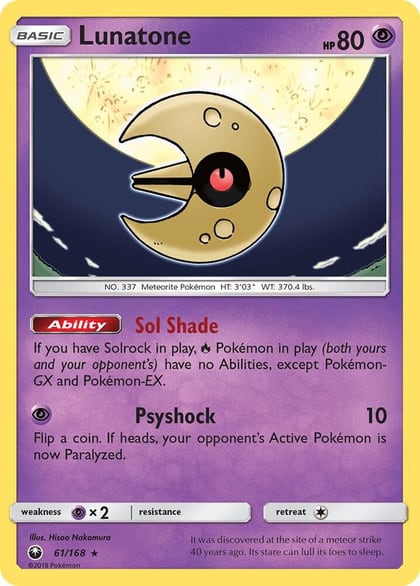 Lunatone, SM - Celestial Storm 61/168