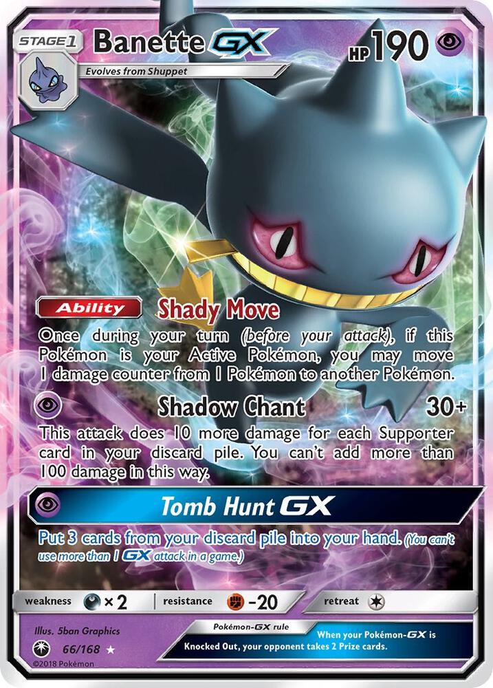 Banette GX, SM - Celestial Storm 66/168
