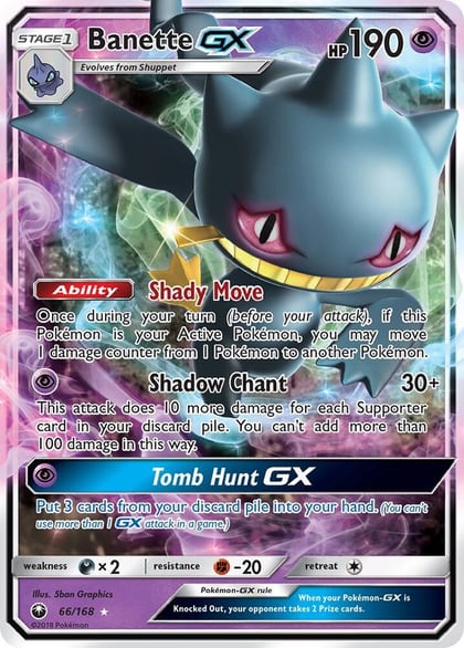 Banette GX, SM - Celestial Storm 66/168