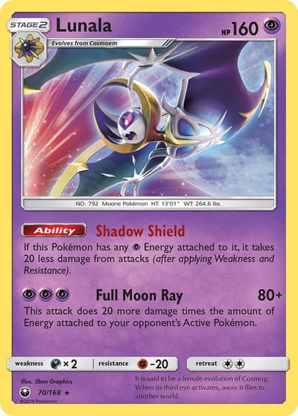 Lunala, SM - Celestial Storm 70/168