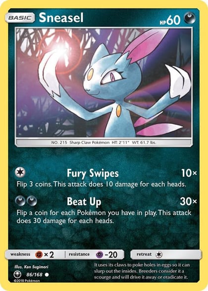 Sneasel, SM - Celestial Storm 86/168