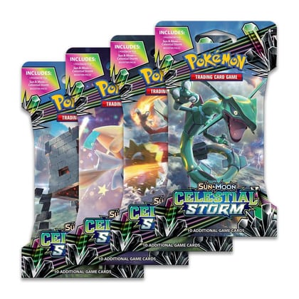 Celestial Storm Sleeved Booster Pack Art Bundle [Set of 4], SM - Celestial Storm P276582