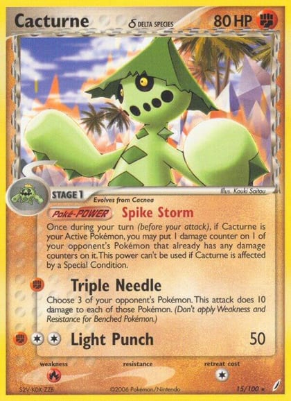 Cacturne (Delta Species), Crystal Guardians 15/100