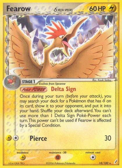 Fearow (Delta Species), Crystal Guardians 18/100