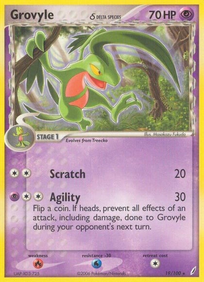 Grovyle (Delta Species), Crystal Guardians 19/100