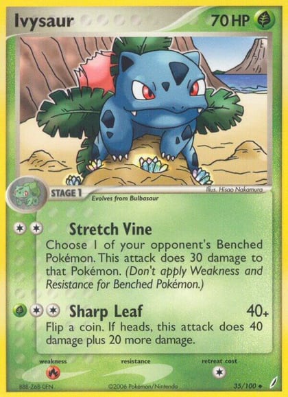Ivysaur - 035/100, Crystal Guardians 35/100