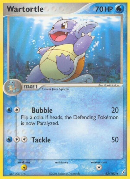 Wartortle - 042/100, Crystal Guardians 42/100