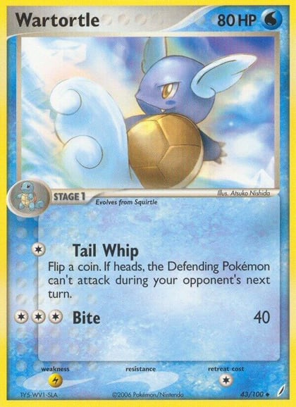 Wartortle - 043/100, Crystal Guardians 43/100