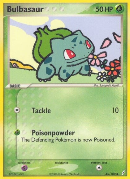 Bulbasaur - 045/100, Crystal Guardians 45/100
