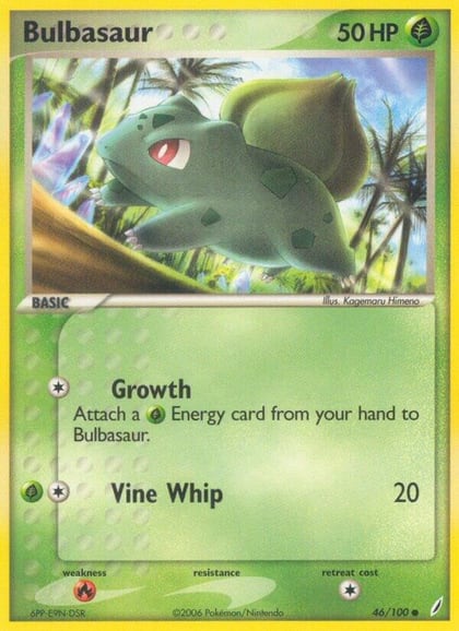 Bulbasaur - 046/100, Crystal Guardians 46/100
