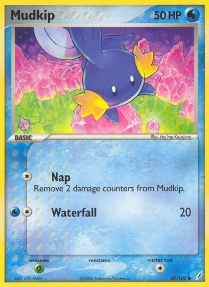 Mudkip - 058/100, Crystal Guardians 58/100