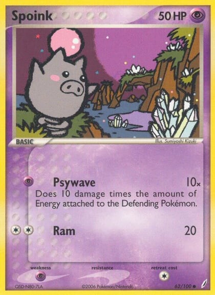 Spoink, Crystal Guardians 62/100